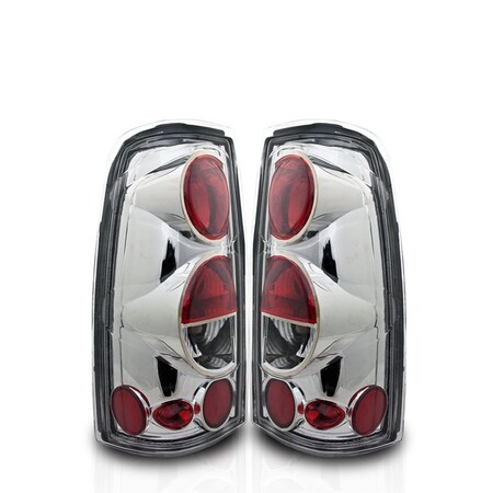 Winjet Altezza Tail Lights - Chrome / Clear CTWJ-0004-CC